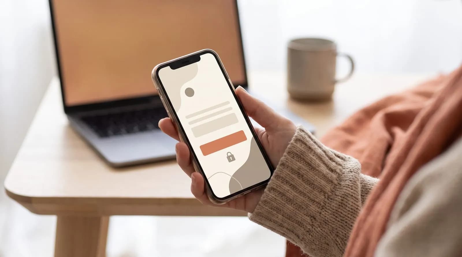 Customer completing a secure checkout on a phone, illustrating ecommerce payment page requirements